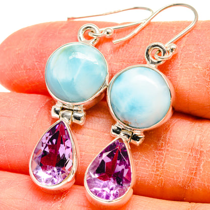 Larimar Earrings handcrafted by Ana Silver Co - EARR424531
