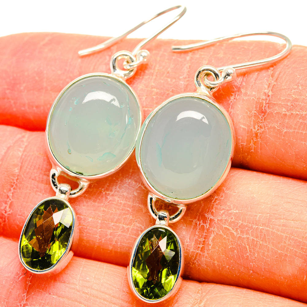 Prehnite Earrings handcrafted by Ana Silver Co - EARR424540