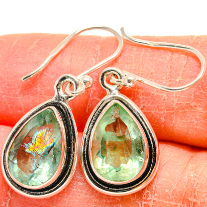 Green Fluorite Earrings handcrafted by Ana Silver Co - EARR424542