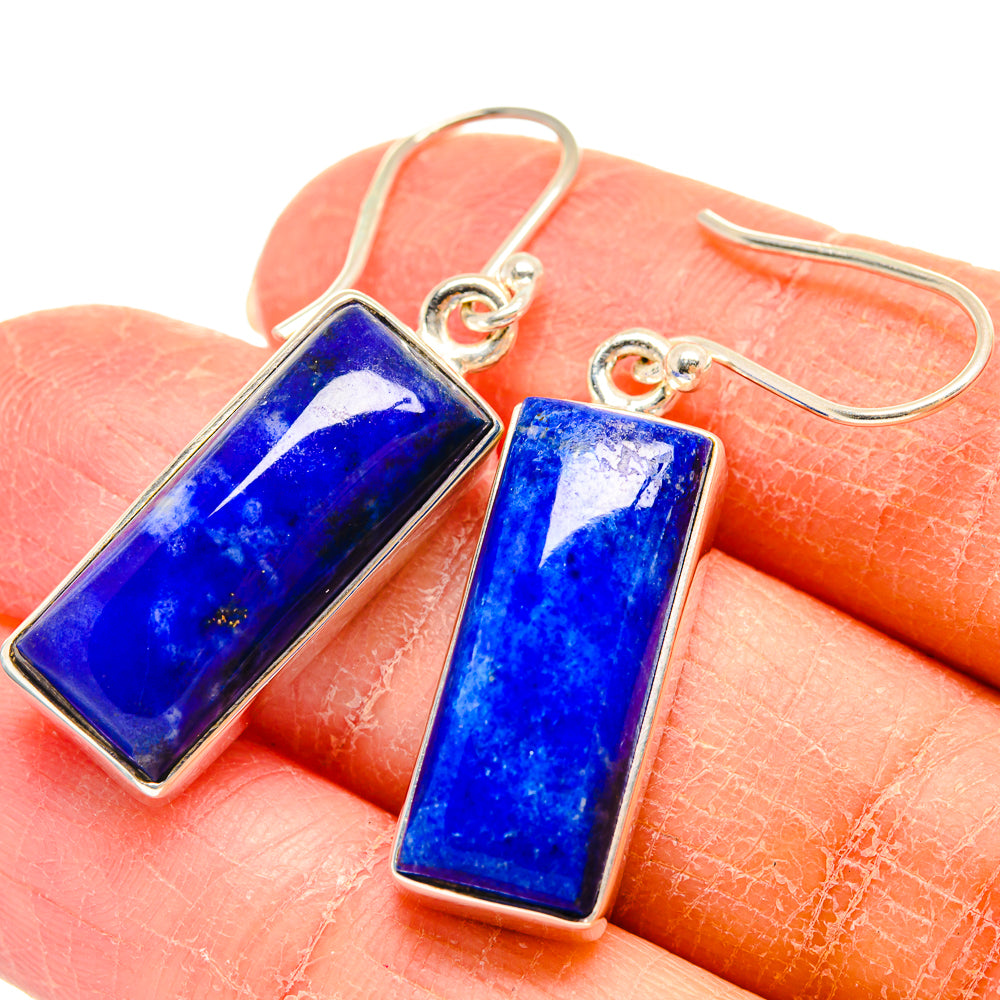 Lapis Lazuli Earrings handcrafted by Ana Silver Co - EARR424545