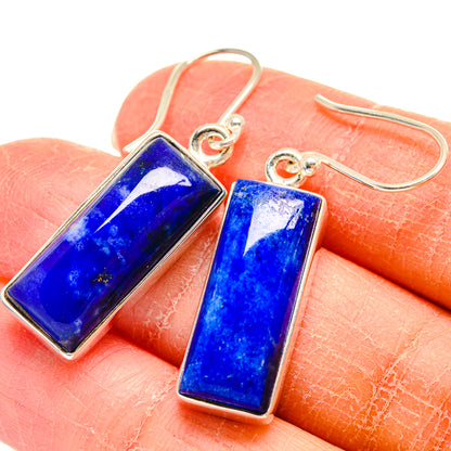 Lapis Lazuli Earrings handcrafted by Ana Silver Co - EARR424545