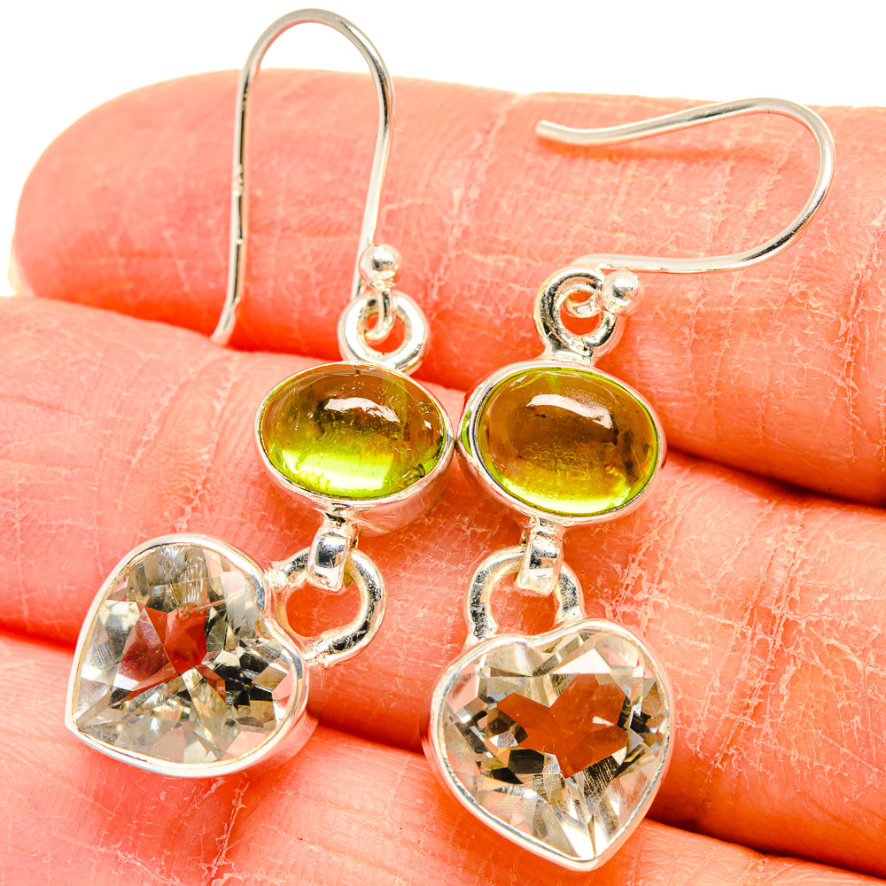 White Quartz Earrings handcrafted by Ana Silver Co - EARR424550