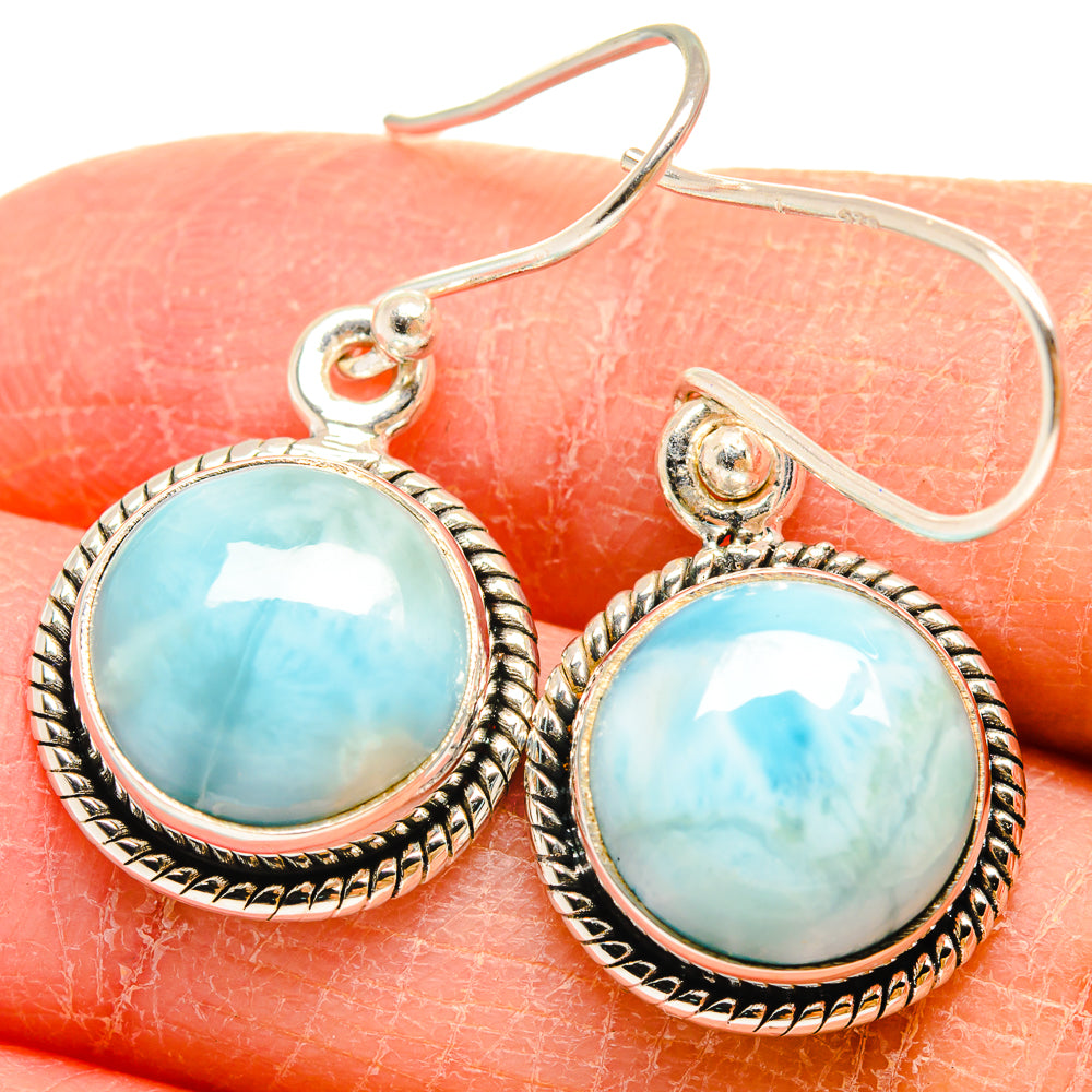 Larimar Earrings handcrafted by Ana Silver Co - EARR424556