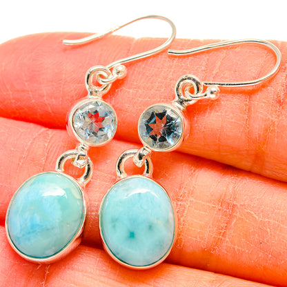 Larimar Earrings handcrafted by Ana Silver Co - EARR424563