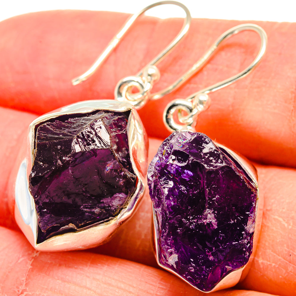 Amethyst Earrings handcrafted by Ana Silver Co - EARR424565