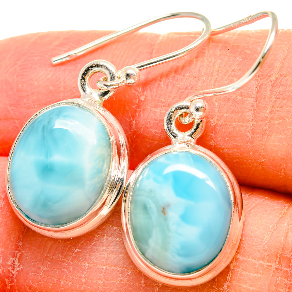 Larimar Earrings handcrafted by Ana Silver Co - EARR424567