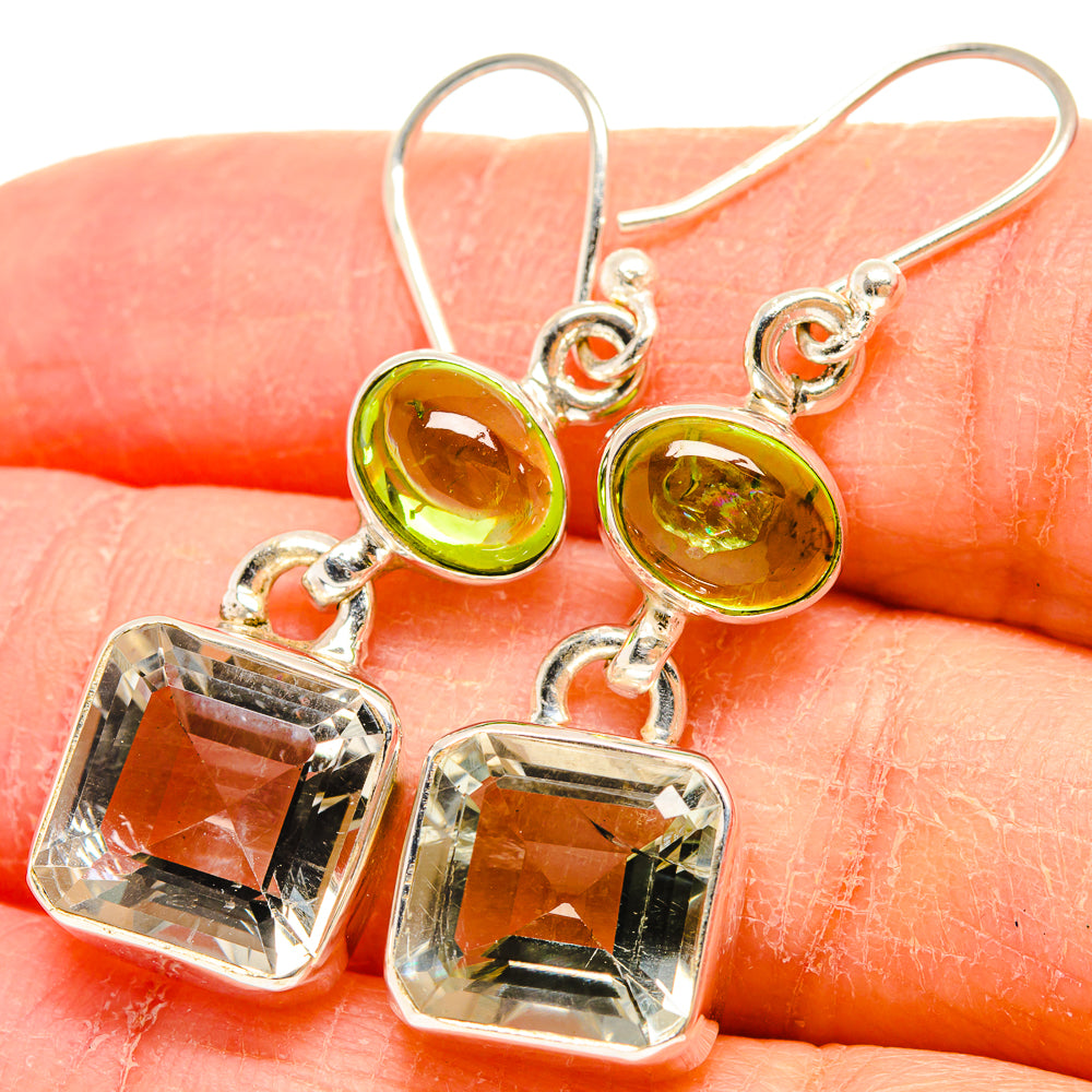 White Quartz Earrings handcrafted by Ana Silver Co - EARR424572