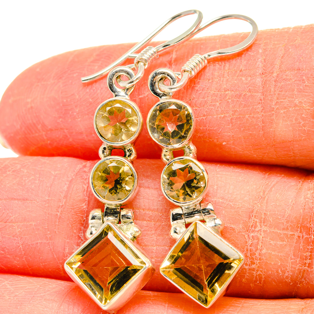 Citrine Earrings handcrafted by Ana Silver Co - EARR424574