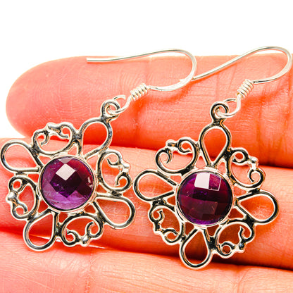 Amethyst Earrings handcrafted by Ana Silver Co - EARR424588