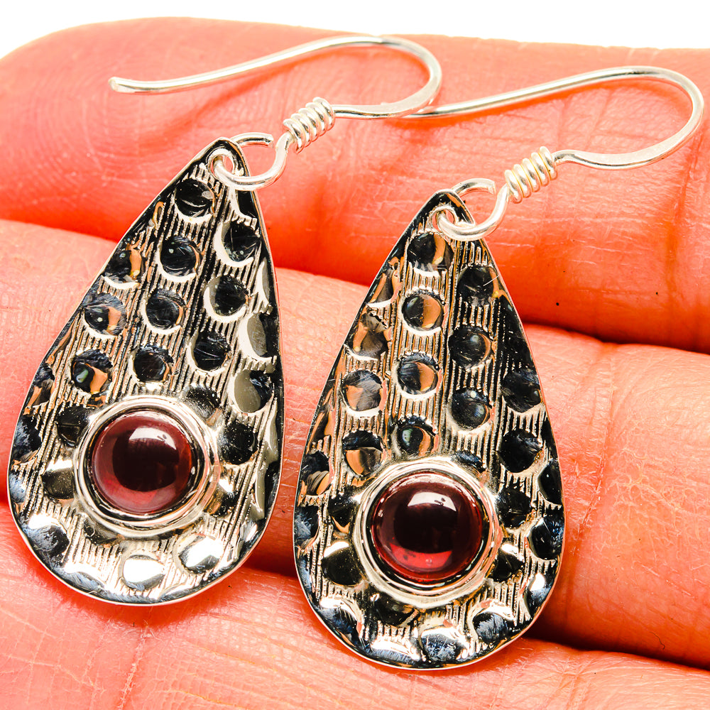 Garnet Earrings handcrafted by Ana Silver Co - EARR424591