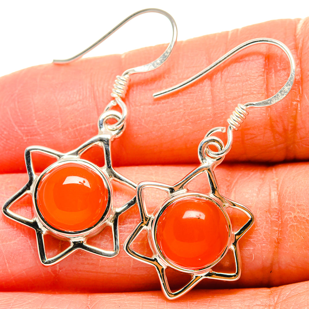 Carnelian Earrings handcrafted by Ana Silver Co - EARR424601
