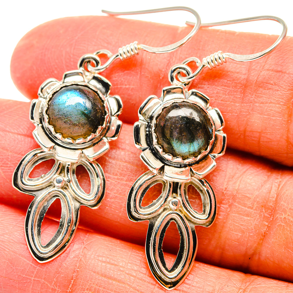Labradorite Earrings handcrafted by Ana Silver Co - EARR424606