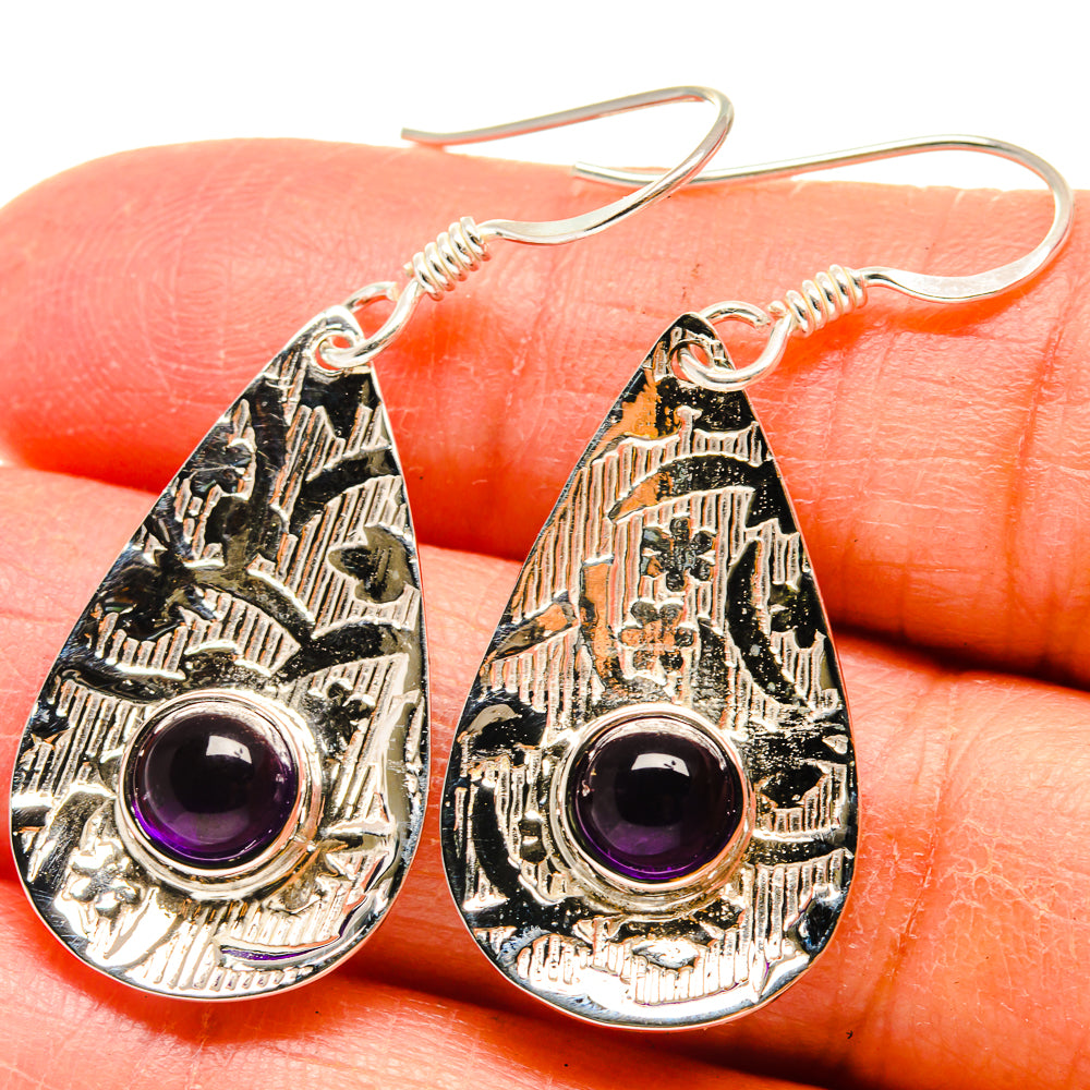 Amethyst Earrings handcrafted by Ana Silver Co - EARR424607