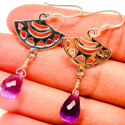 Amethyst Earrings handcrafted by Ana Silver Co - EARR424616