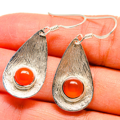 Carnelian Earrings handcrafted by Ana Silver Co - EARR424618