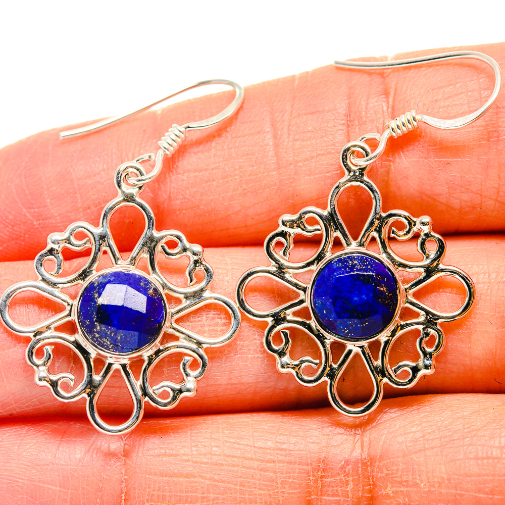 Lapis Lazuli Earrings handcrafted by Ana Silver Co - EARR424619