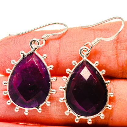 Amethyst Earrings handcrafted by Ana Silver Co - EARR424621