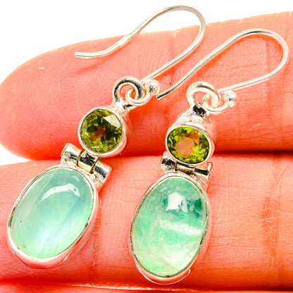 Green Moonstone Earrings handcrafted by Ana Silver Co - EARR424622