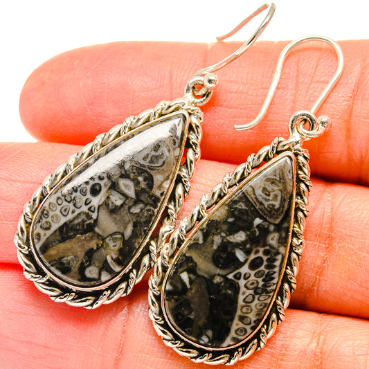 Stingray Coral Earrings handcrafted by Ana Silver Co - EARR424636