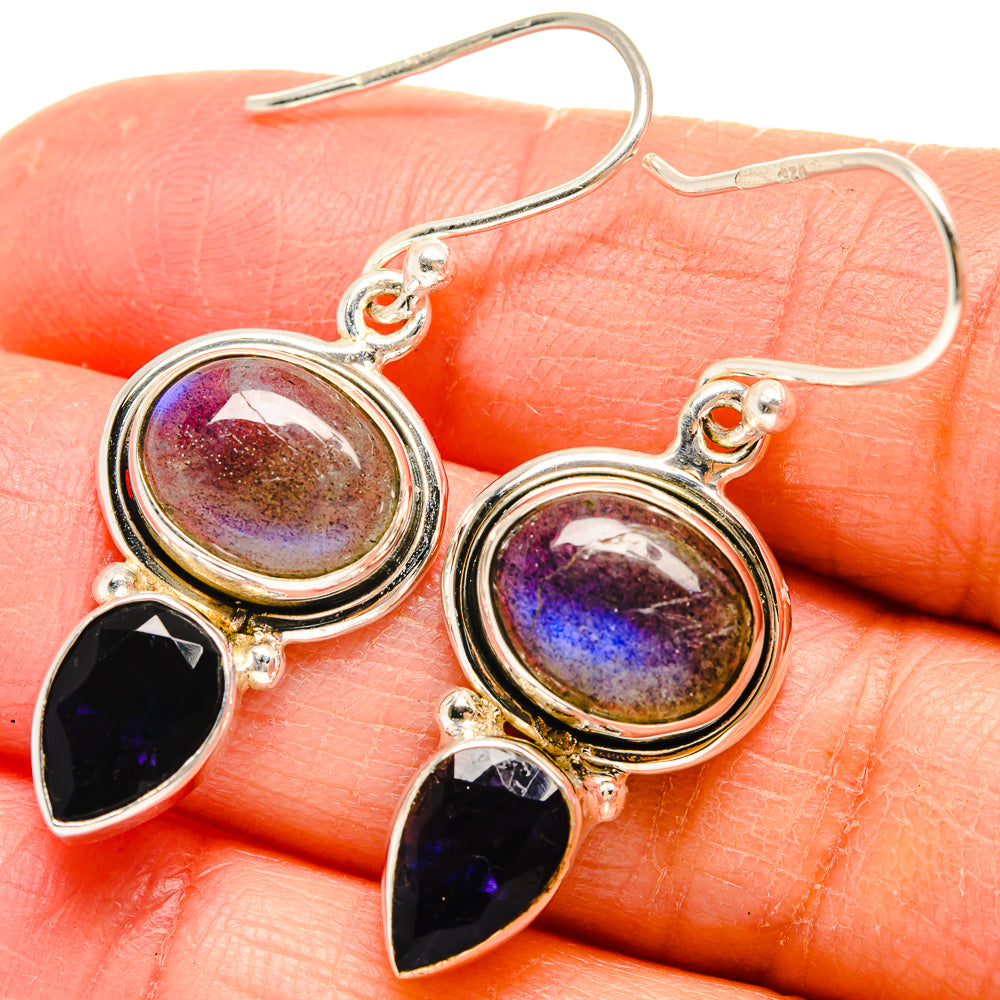 Labradorite Earrings handcrafted by Ana Silver Co - EARR424638