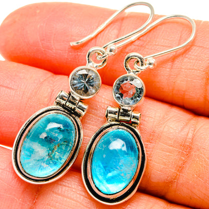Rainbow Moonstone Earrings handcrafted by Ana Silver Co - EARR424650
