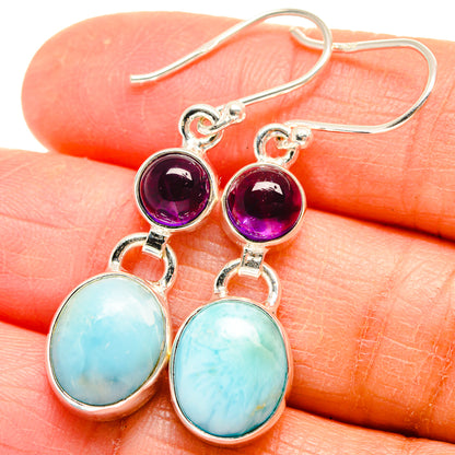 Larimar Earrings handcrafted by Ana Silver Co - EARR424651