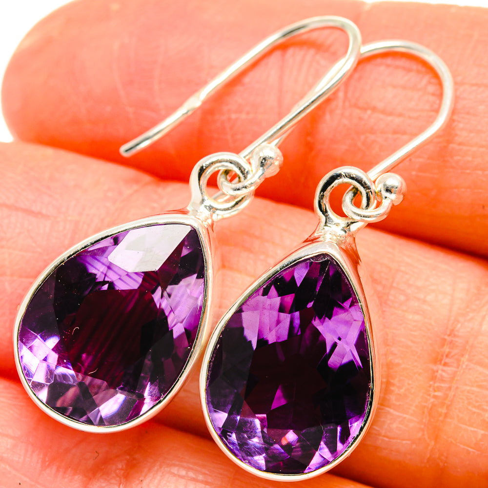 Amethyst Earrings handcrafted by Ana Silver Co - EARR424668