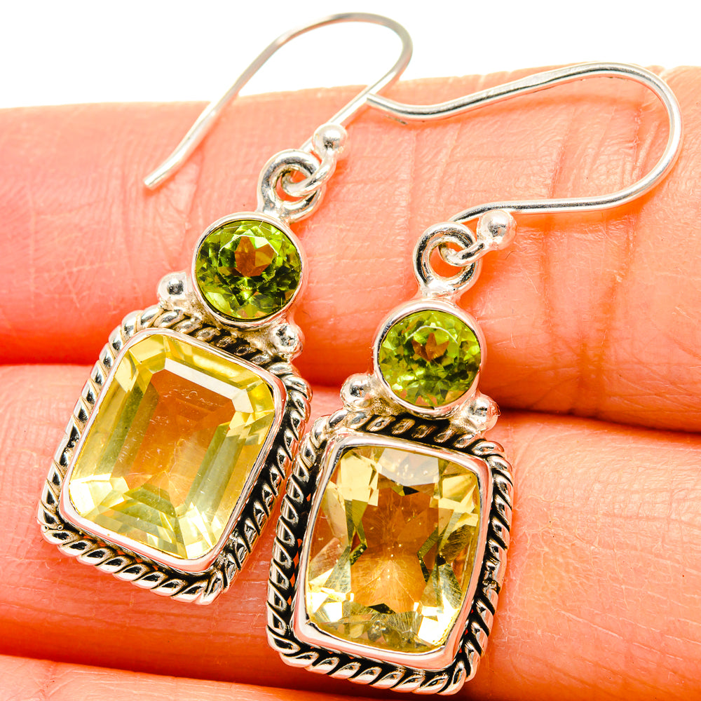 Citrine Earrings handcrafted by Ana Silver Co - EARR424669