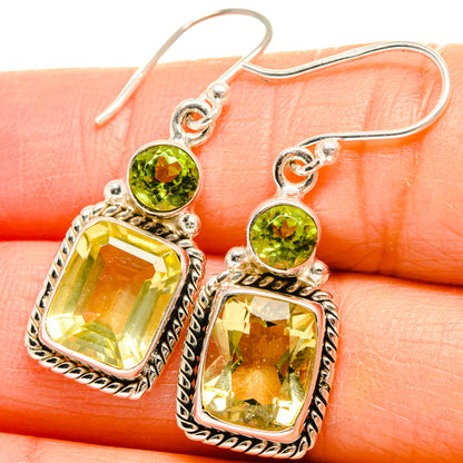 Citrine Earrings handcrafted by Ana Silver Co - EARR424669