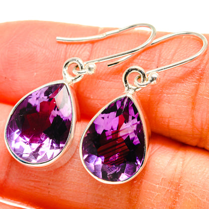 Amethyst Earrings handcrafted by Ana Silver Co - EARR424699
