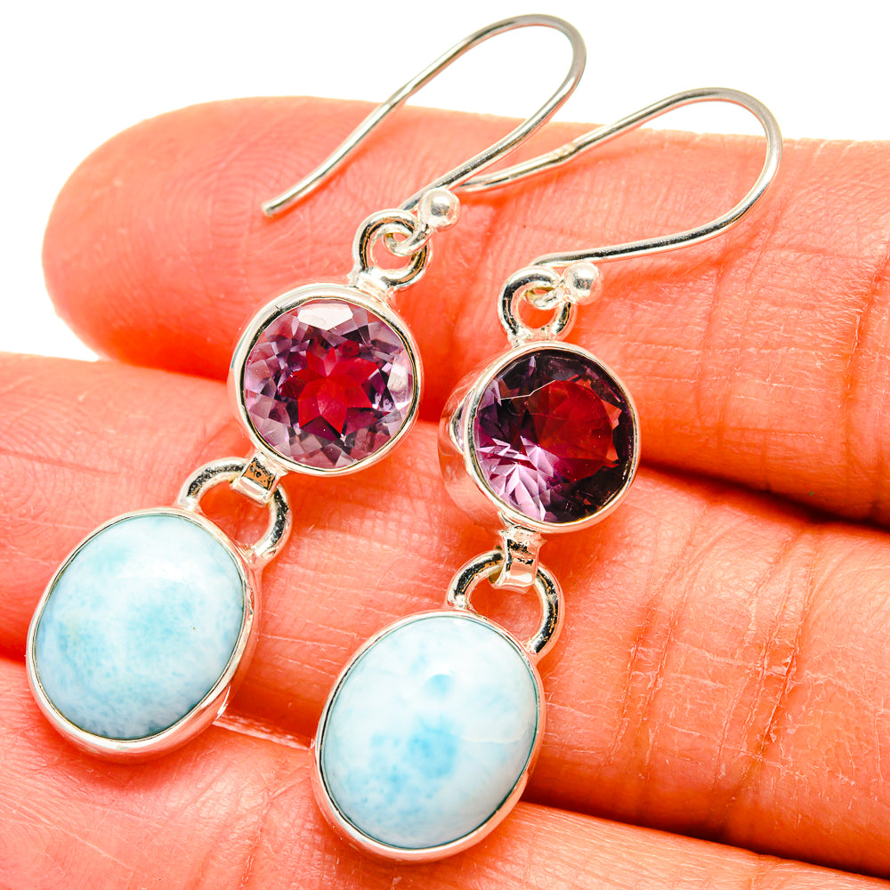 Larimar Earrings handcrafted by Ana Silver Co - EARR424723