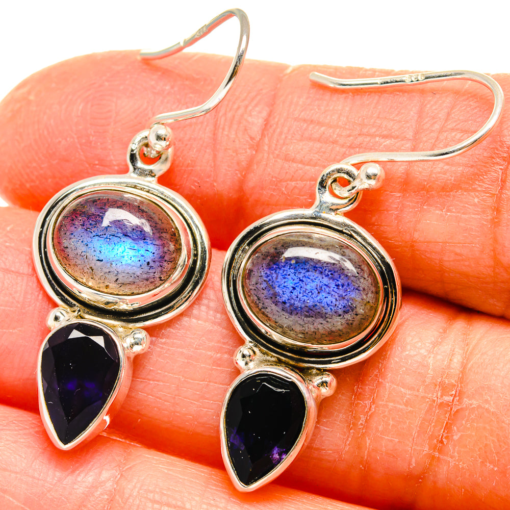 Labradorite Earrings handcrafted by Ana Silver Co - EARR424725
