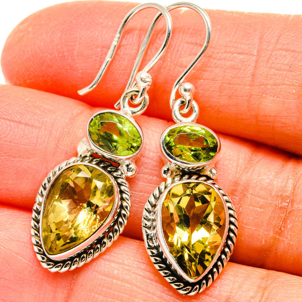Citrine Earrings handcrafted by Ana Silver Co - EARR424726