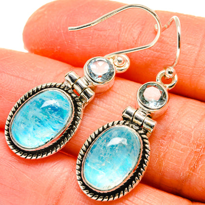 Rainbow Moonstone Earrings handcrafted by Ana Silver Co - EARR424735