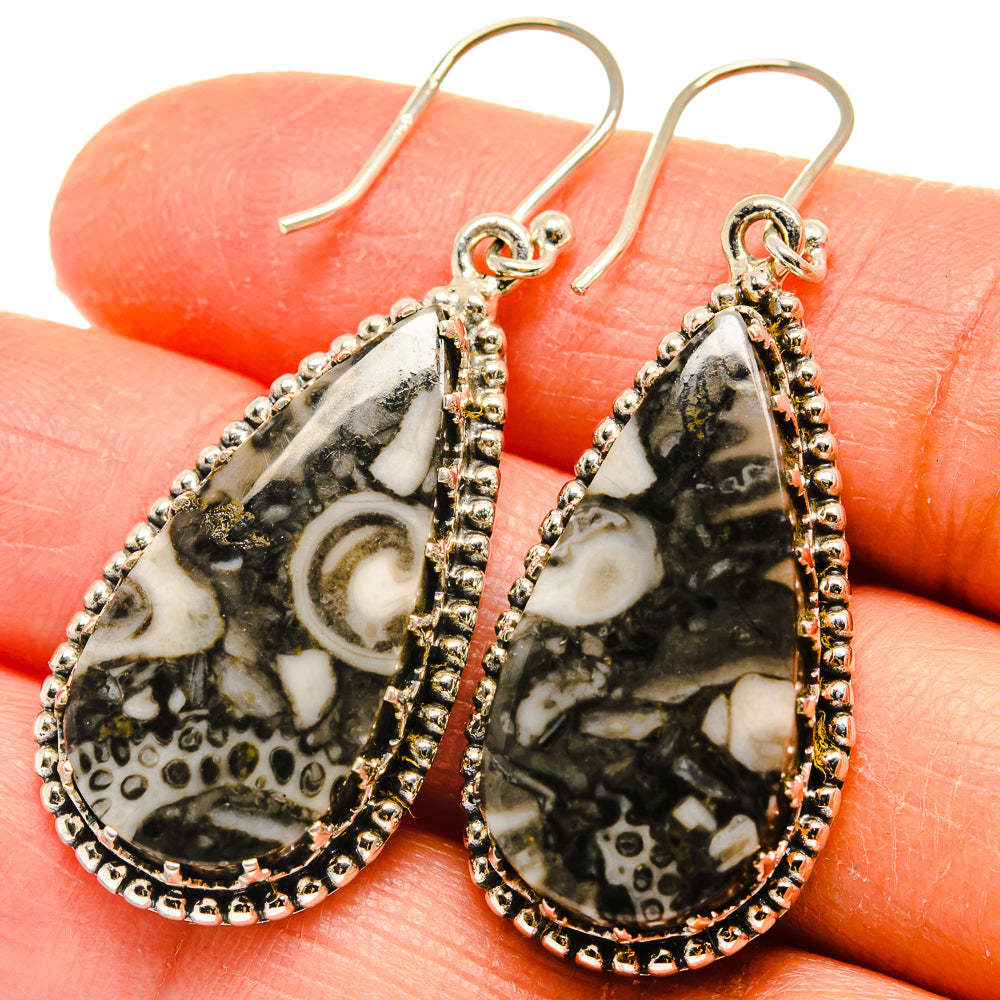 Pinolith Jasper Earrings handcrafted by Ana Silver Co - EARR424736
