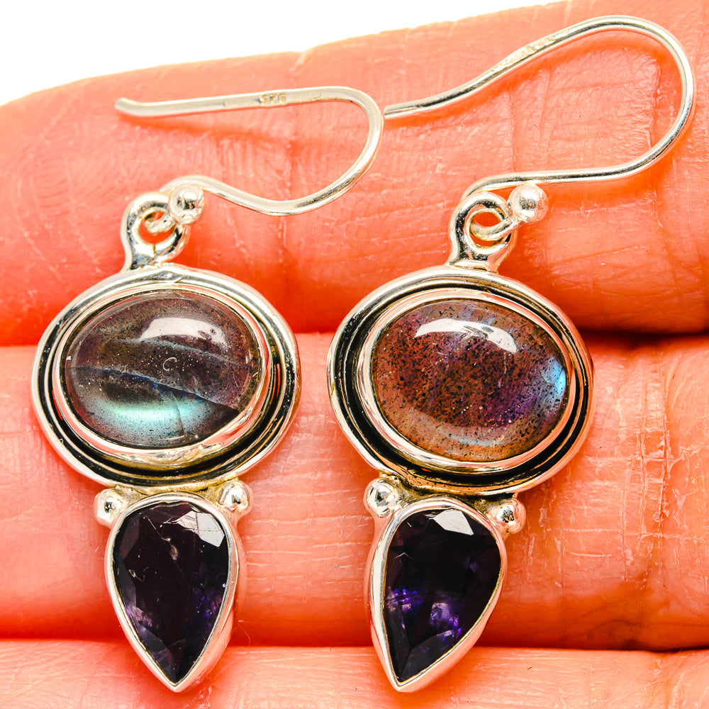 Labradorite Earrings handcrafted by Ana Silver Co - EARR424745