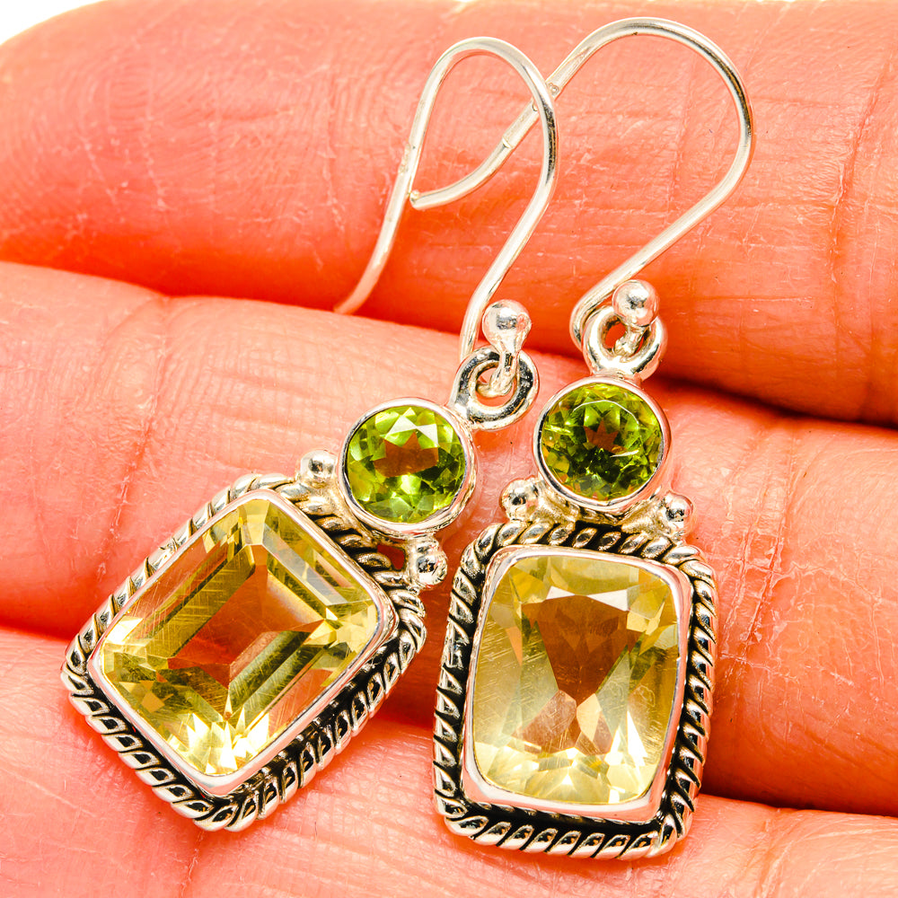 Citrine Earrings handcrafted by Ana Silver Co - EARR424746