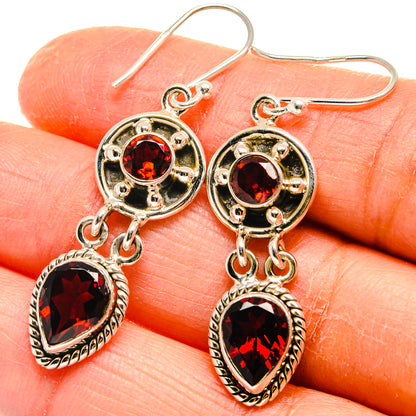 Garnet Earrings handcrafted by Ana Silver Co - EARR424747