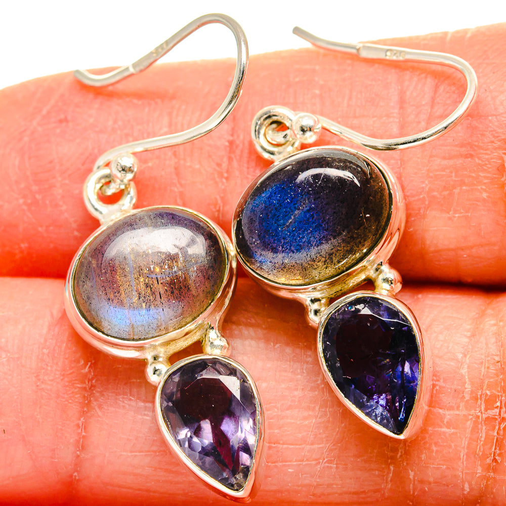 Labradorite Earrings handcrafted by Ana Silver Co - EARR424749