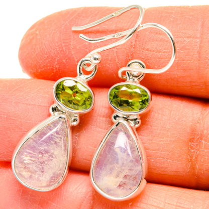Rainbow Moonstone Earrings handcrafted by Ana Silver Co - EARR424763