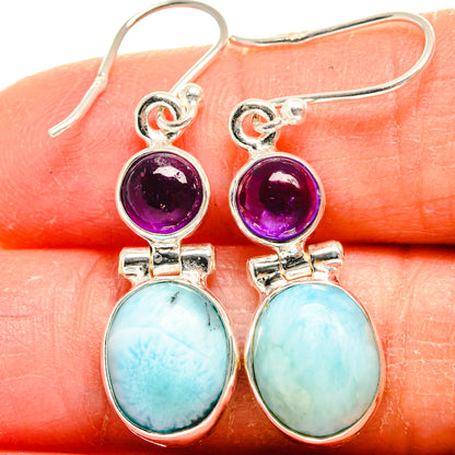 Larimar Earrings handcrafted by Ana Silver Co - EARR424776