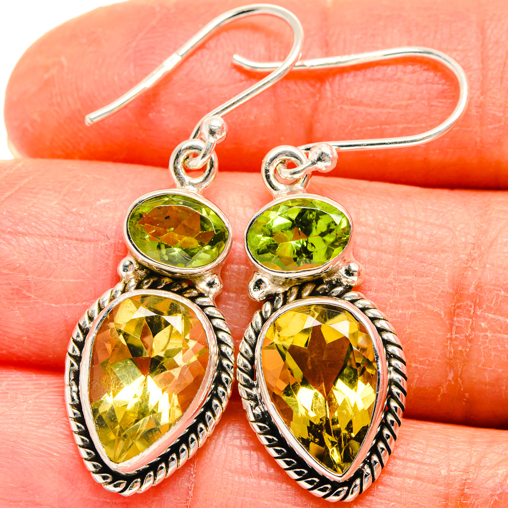 Citrine Earrings handcrafted by Ana Silver Co - EARR424777