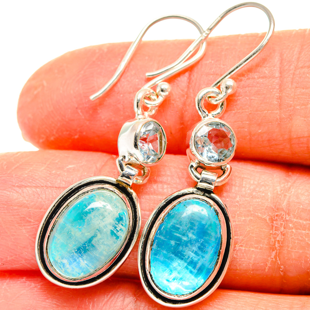 Rainbow Moonstone Earrings handcrafted by Ana Silver Co - EARR424784
