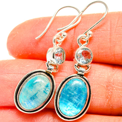 Rainbow Moonstone Earrings handcrafted by Ana Silver Co - EARR424784