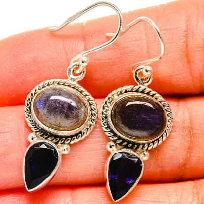 Labradorite Earrings handcrafted by Ana Silver Co - EARR424793