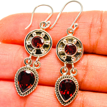 Garnet Earrings handcrafted by Ana Silver Co - EARR424795