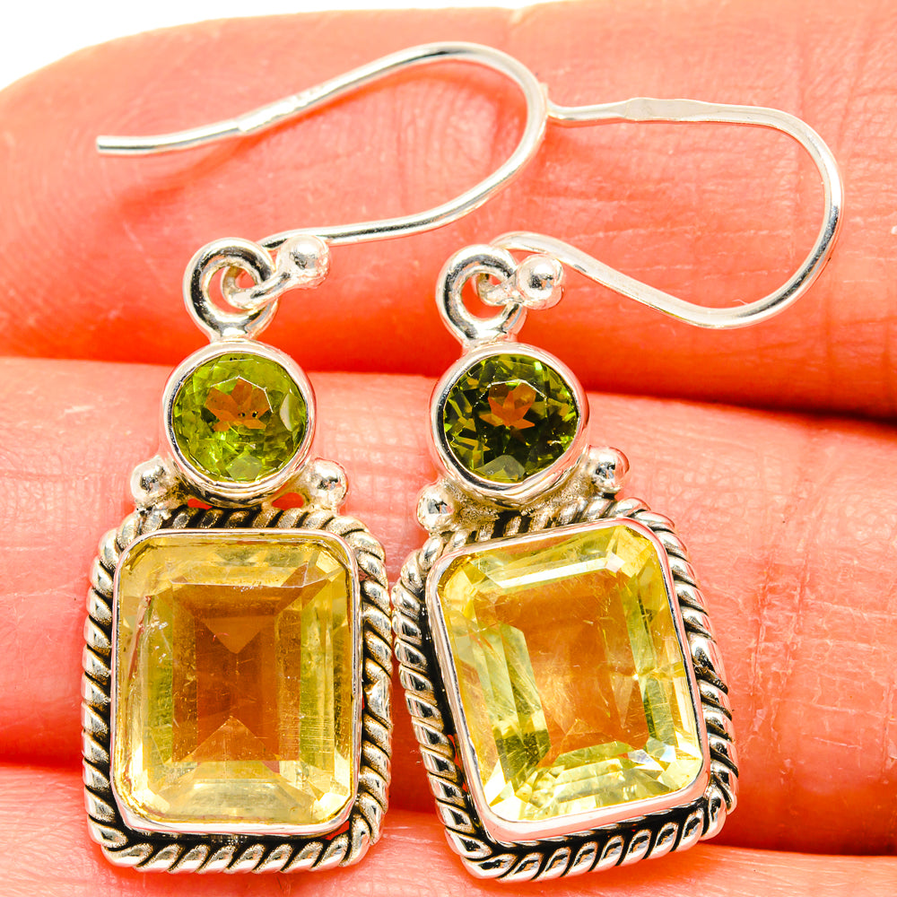 Citrine Earrings handcrafted by Ana Silver Co - EARR424799
