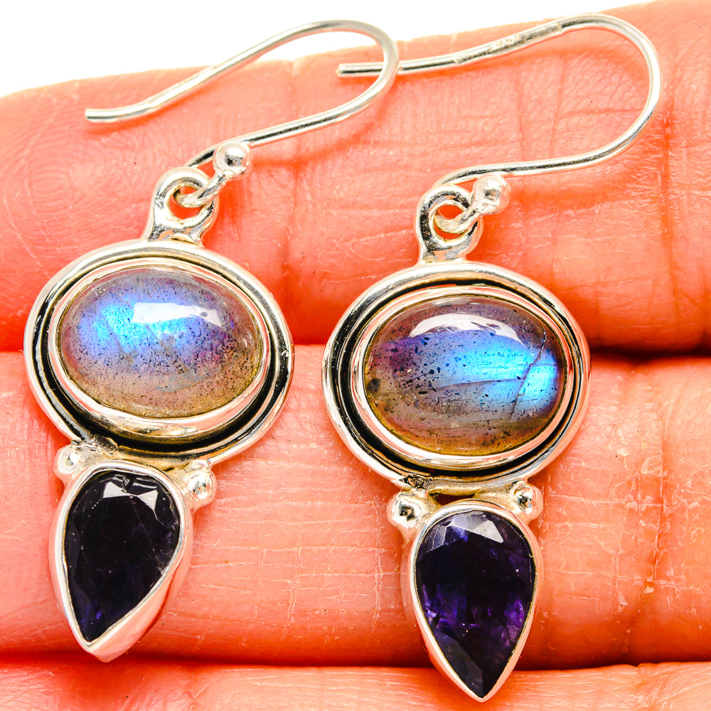 Labradorite Earrings handcrafted by Ana Silver Co - EARR424801