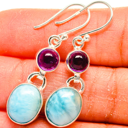 Larimar Earrings handcrafted by Ana Silver Co - EARR424804