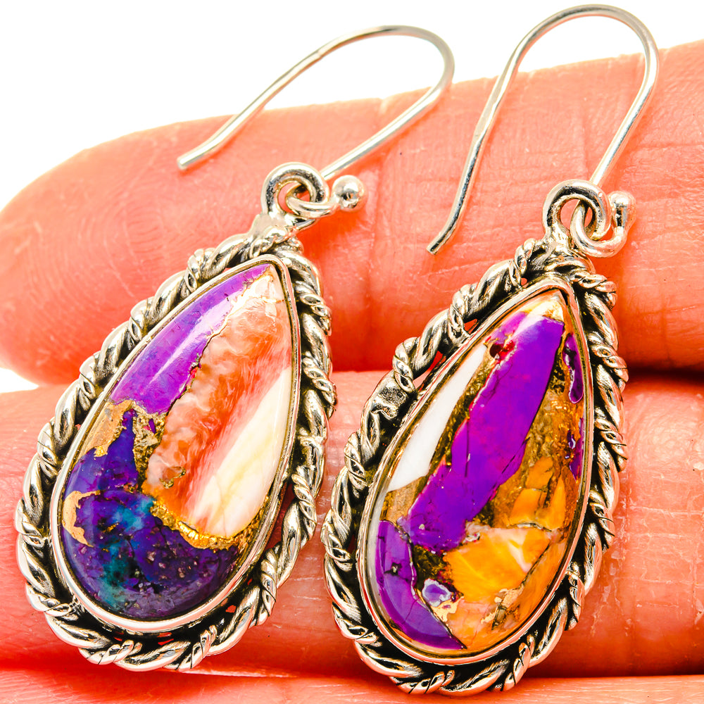 Spiny Turquoise Jasper Earrings handcrafted by Ana Silver Co - EARR424807